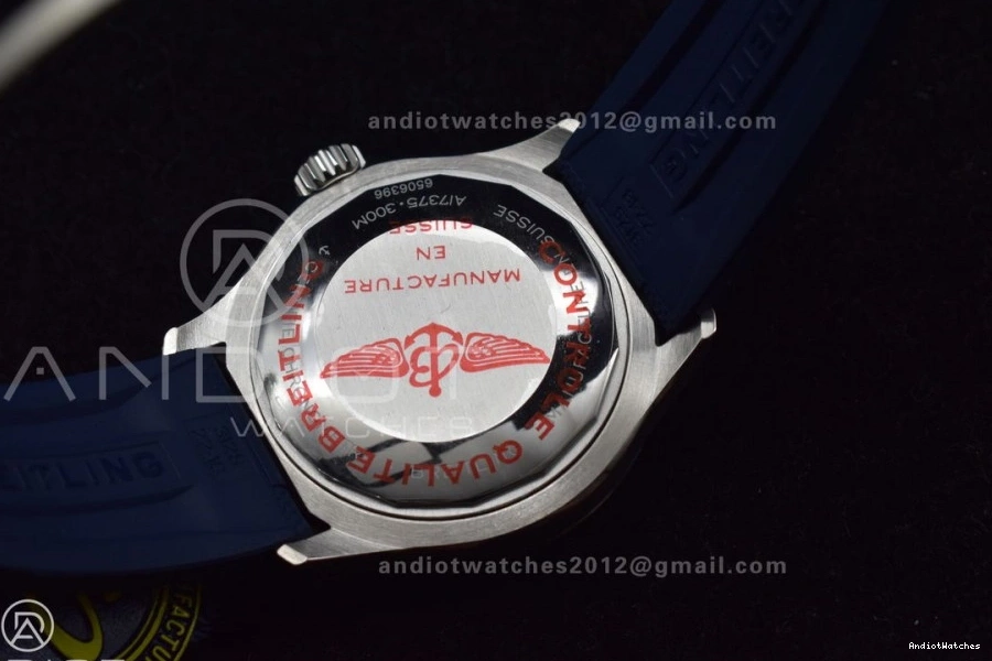 Best Edition 1:1 Dial on Contemporary 1168 A BLSF Strap Blue SS Automatic SuperOcean Blue 42 Rubber 0816